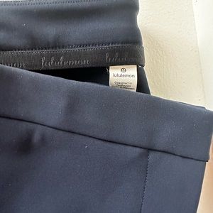 Lululemon casual ankle length pants. Only worn a couple times. Perfect Navy Blue